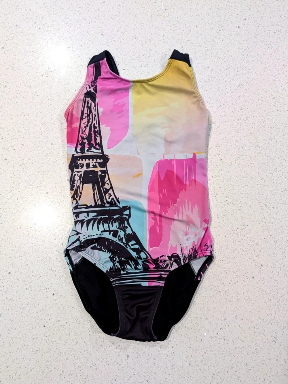 EXCLUSIVE PARIS FRANCE GK Elite Olympic CL Child Large Gymnastics Dance Leotard